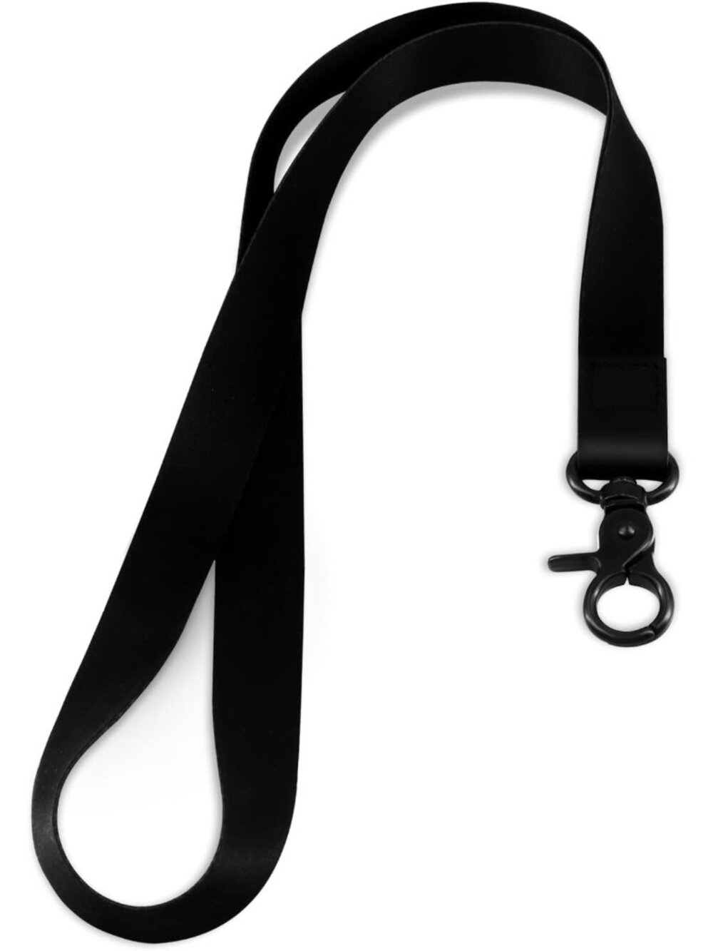 Lanyard, Long Cool Lanyard for Keys, ID Badges, Pure Black
